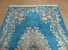 3' X 5' Vintage Handmade Art Deco Chinese Wool Rug Nice Sky Blue - Jewel Rugs