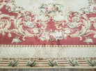 10' X 14' Vintage Chinese Handmade Wool Piled Rug French Aubusson Savonnerie - Jewel Rugs