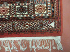 7' X 9' Vintage Handmade Bokhara Turkoman Pakistan Wool Rug Carpet Nice - Jewel Rugs