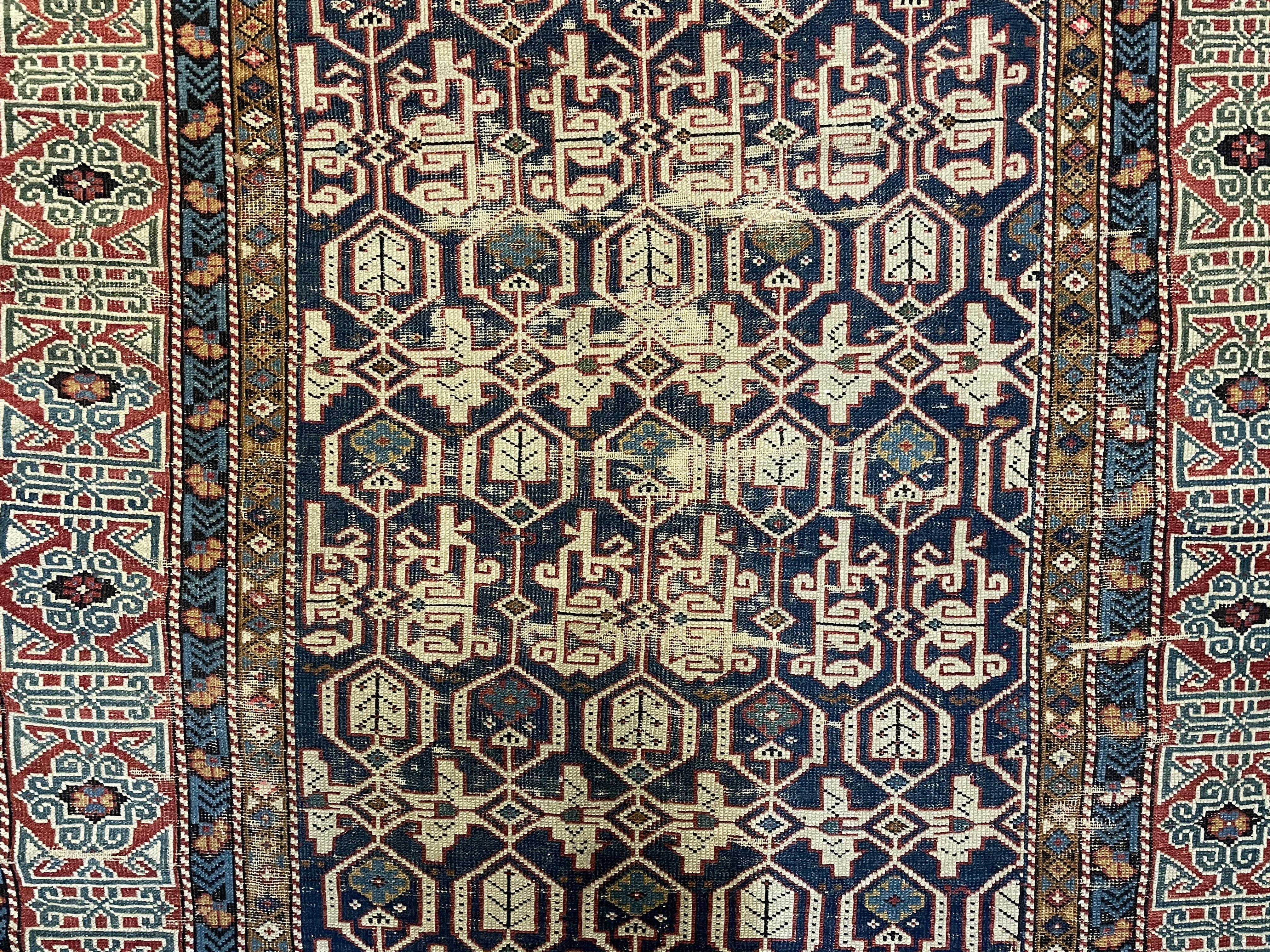 4' X 6' Antique 1880s Handmade Caucasian Kuba Wool Rug Carpet Highly Detailed - Jewel Rugs