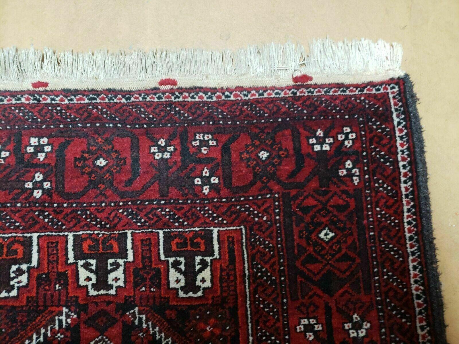 3' X 5' Vintage Handmade Turkoman Bokhara Balouch Woven Wool Rug Nice - Jewel Rugs