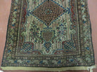 2' X 2' 5" Antique Hand-Knotted India Wool Rug Carpet Ivory Nice - Jewel Rugs