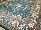 12' X 18' One-of-a-Kind Hand-Knotted Wool Indian Rug Agra Blue Gray Wow - Jewel Rugs