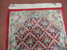 3' X 5' Vintage Handmade Chinese Art Deco Wool Accent Throw Scatter Rug Carpet Red - Jewel Rugs