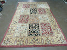 5' X 8' Xanadu Abstract Modern Hand Tufted Wool Rug Floral Flowers Paneled Nice - Jewel Rugs