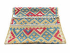 3x5 Kilim Rug Multicolor Tribal Kilim Rug 3 x 5 Tan Light Blue Red Beige New Turkish Anatolian Wool Kilim Flatweave Rug - Jewel Rugs