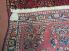 2' X 4' Antique Hand-Knotted Handmade Indian Floral Wool Rug Carpet Red Nice - Jewel Rugs