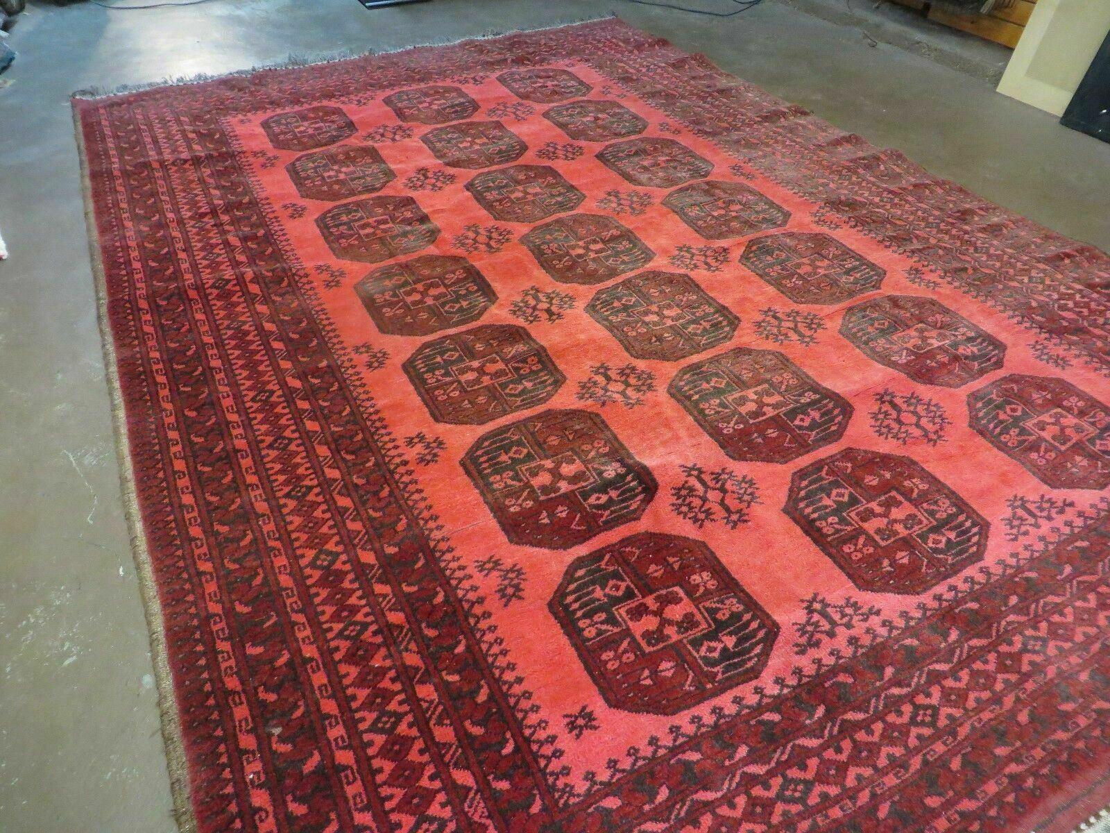 7' X 10' Antique Handmade Afghan Bashir Turkoman Bokhara Balouch Woven Wool Rug - Jewel Rugs