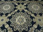 9' X 12' Modern Handmade Tibetan Nepal Wool Rug Savonnerie Design Gold Nice Wow - Jewel Rugs