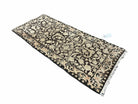 2x4 Tibetan Rug Vintage Rug Nepal Rug Floral Allover Pattern Brown and Tan Rug - Jewel Rugs