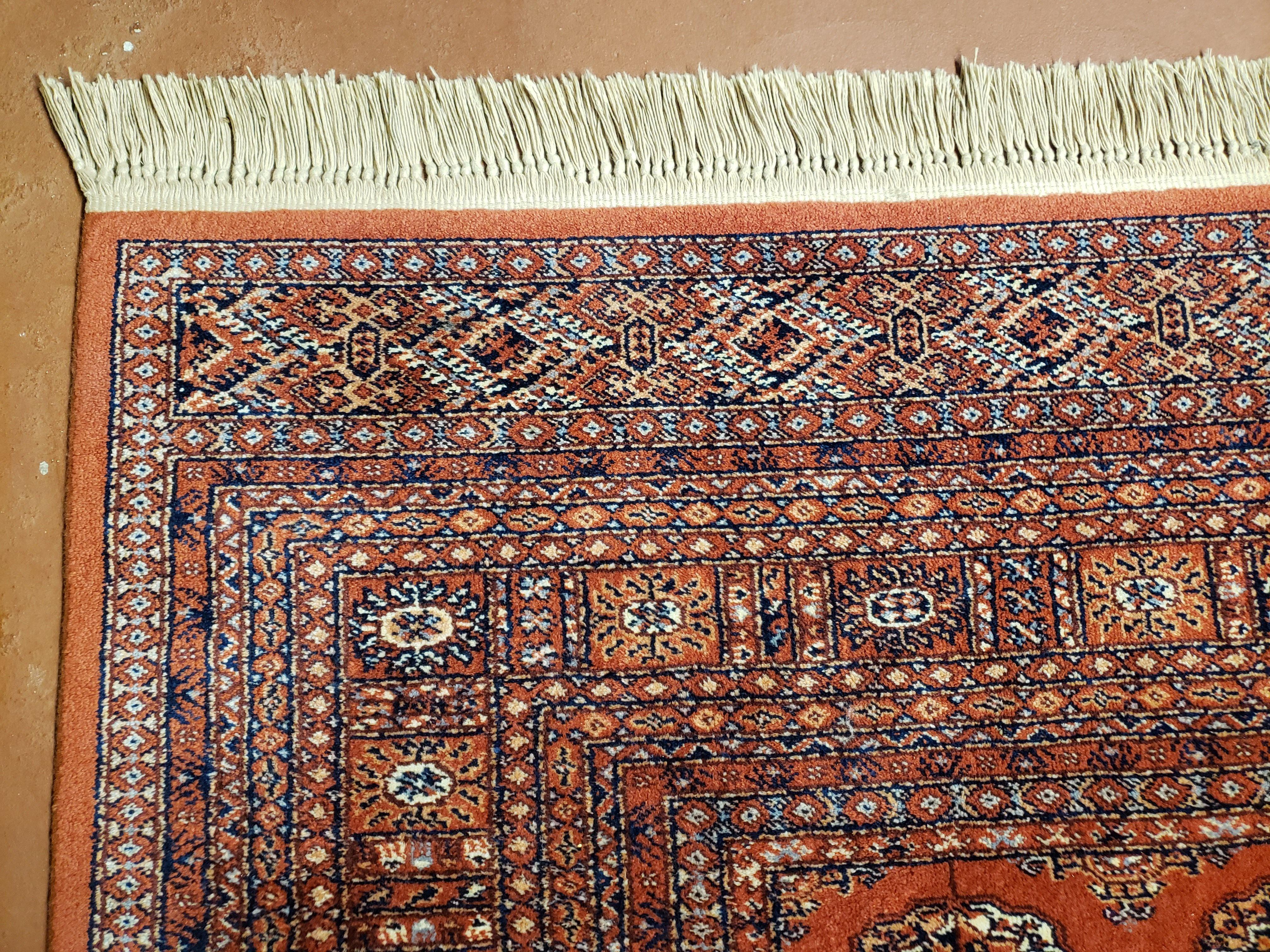 8.8 x 12 Karastan Bokhara Rug, Wool Area Carpet #722, Authentic Karastan, Turkoman Bukhara, Living Room Rug, 9x12 Vintage Karastan Rug Nice - Jewel Rugs