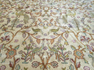 12' X 15' Antique Handmade Indo Larastan Birds Peacocks Animal Pictorial Wool Rug Oriental Carpet Oatmeal Color - Jewel Rugs