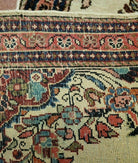 2' 7" X 4' Vintage Handmade Indian Medallion Wool Floral Beige Rug - Jewel Rugs