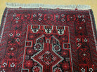 3' X 5' Vintage Handmade Turkoman Bokhara Balouch Woven Wool Rug Nice - Jewel Rugs