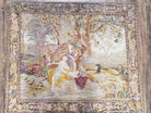 Antique French Tapestry, Petit point European Tapestry, Needlepoint Tapestry, Drawing Moses From Water, 3'6" x 4' - Jewel Rugs