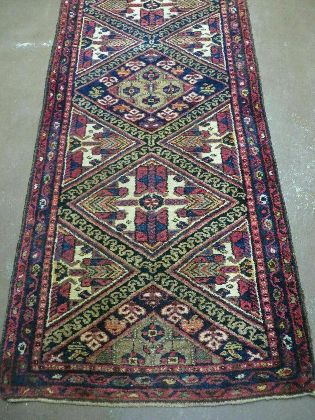 2' 6" X 9' Antique Handmade Turkish Anatolian Wool Runner Rug Nice - Jewel Rugs