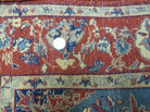 3' X 5' Vintage Handmade Authentic Oriental Floral Medallion Fine Wool Rug Beige Red and Blue Top Quality Veg Dyes - Jewel Rugs