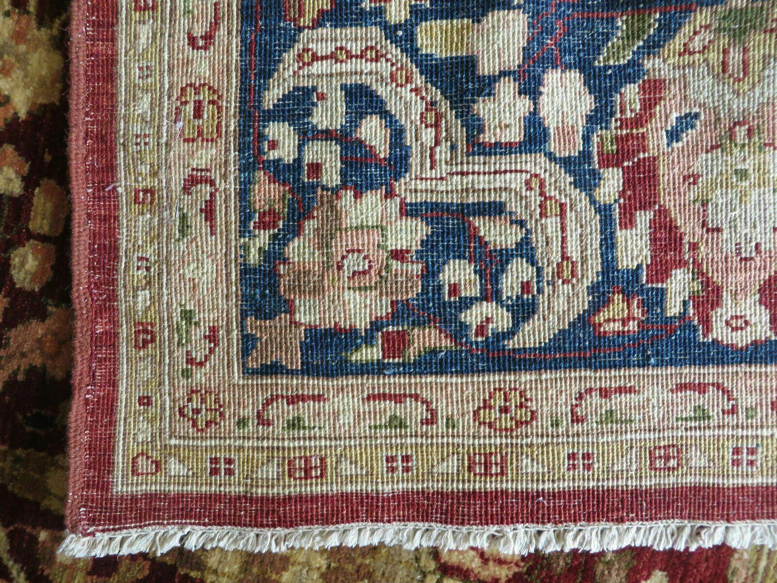 9' X 12 ' Vintage Handmade Peshawar Agra Wool Rug Organic Dyes Nice - Jewel Rugs