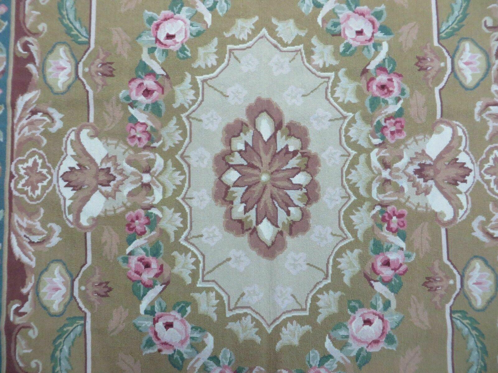 5' X 8' Handmade French Aubusson Savonnerie Design Needlepoint Rug Nice - Jewel Rugs