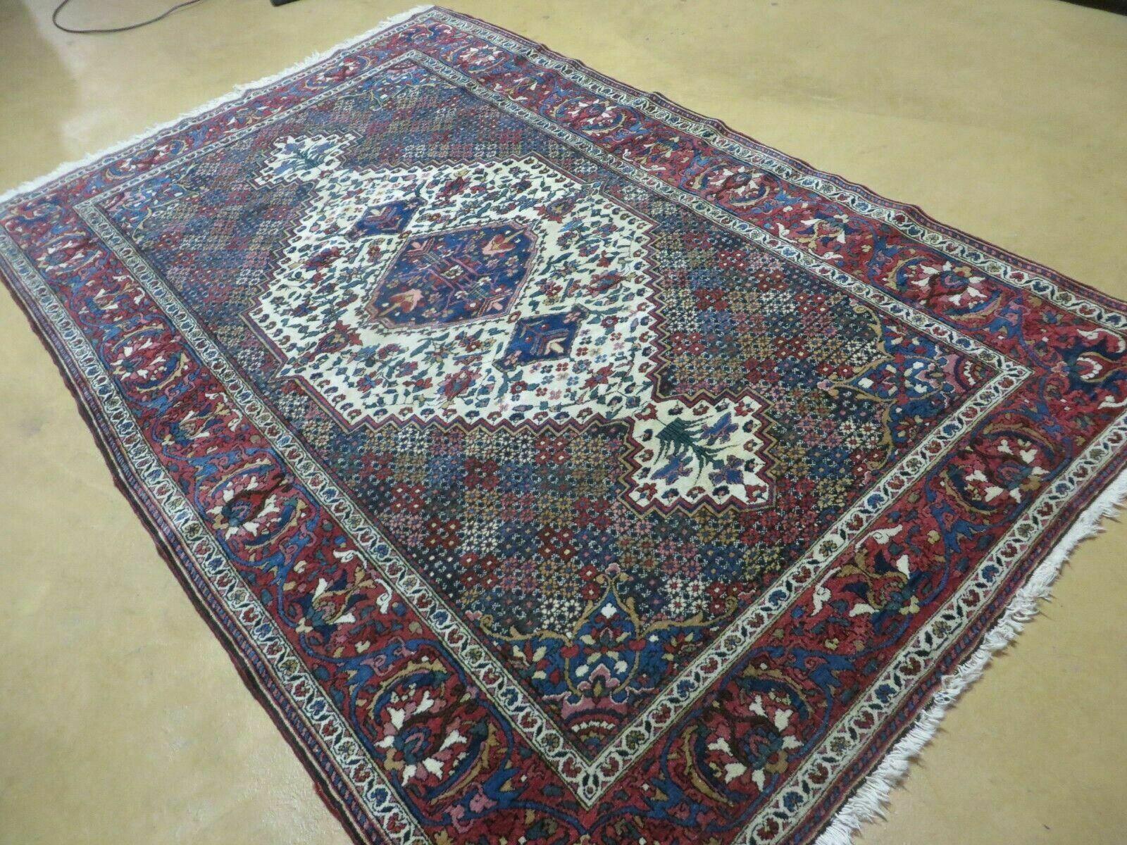 4' X 7' Vintage Handmade Turkish Floral Orient Medallion Wool Veg Dye Rug Nice - Jewel Rugs