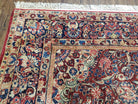 9' X 11' 5" Antique Authentic Handmade Wool Rug Floral Red Organic Nice - Jewel Rugs