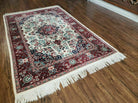 4' X 6' Handmade Indian Amritsar Wool Rug Carpet Ivory Beige - Jewel Rugs