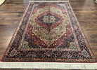 Karastan Rug 5.9 x 9 Medallion Kirman #700/718, Original Karastan Collection 700 Series, Discontinued Wool Karastan Carpet Vintage 6x9 Rug - Jewel Rugs