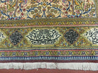 5' X 8' Handmade Knotted India Floral Wool Rug Mehrab Writing One Of A Kind Wow - Jewel Rugs