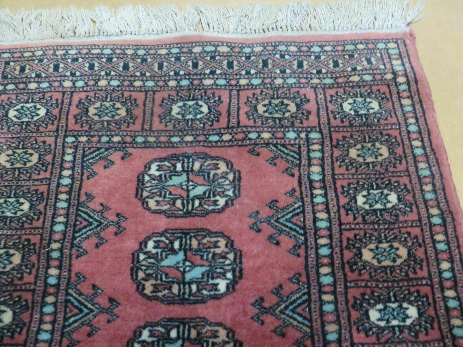 2' X 3' Vintage Handmade Pakistani Turkoman Bokhara Yamud Rug Nice - Jewel Rugs