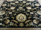 8' 9" X 12' 3" Vintage Turkish Rug Turkey Machine Made Black Nice - Jewel Rugs