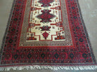 4' X 7' Vintage Handmade Pakistan Turkoman Bokhara Balouch Woven Wool Rug Nice - Jewel Rugs