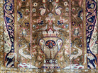 Semi Antique Persian Qum Silk Prayer Rug, Silk, Hand-Knotted, 3'6" x 5' - Jewel Rugs