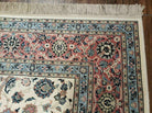 8' 8" X 12' Karastan Ivory Rose Kashann # 768 Wool Rug American Made Nice - Jewel Rugs