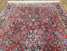 Antique Karastan Rug 5.9 x 9, Karastan Saroukk #785, Original Karastan Collection, 700 Series, Red Wool Karastan Rug, Discontinued, Vintage - Jewel Rugs