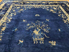 8' X 10' Antique Hand Made Art Deco Nichols Peking Chinese Rug Carpet Blue Nice - Jewel Rugs