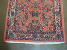 2' 11" X 12' 7" Vintage Indian Floral Handmade Wool Runner Rug Red Nice - Jewel Rugs