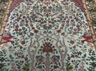 4' X 6' Handmade Indo Kashmir Wool Rug Deer Panter Bird Tree Of Life - Jewel Rugs