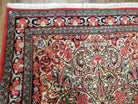 Semi Antique Persian Bidjar Rug, Red & Beige, Hand-Knotted, Wool, 4'7" x 7'10" - Jewel Rugs