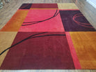 8' X 10' Tibetan Nepal Art Deco Hand Knotted Wool Rug Modern Contemporary Nice - Jewel Rugs