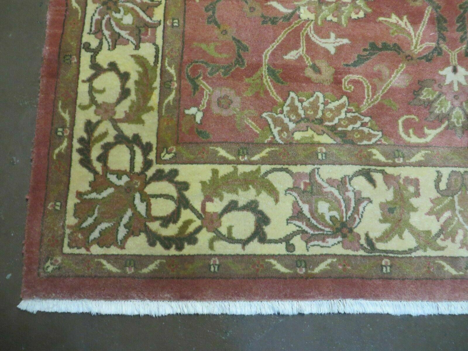 6' X 9' Vintage Handmade Indian Floral Oriental Wool Rug Veg Dyes Nice - Jewel Rugs