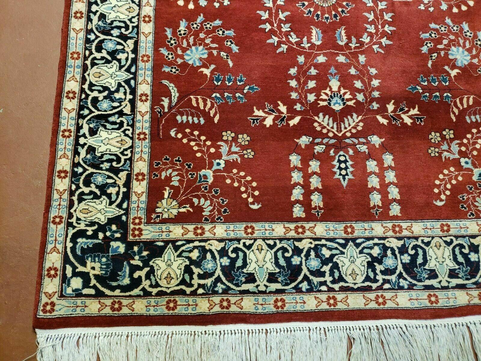 4' X 6' Vintage Handmade Pakistani Rug Highly Detailed Red - Jewel Rugs