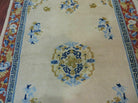 4' X 6' Vintage Handmade Indo Chinese Wool Rug Nice - Jewel Rugs