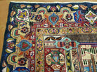 9' X 12' Vintage Handmade India Oriental Wool Rug Pictorial Archaeological Wow - Jewel Rugs