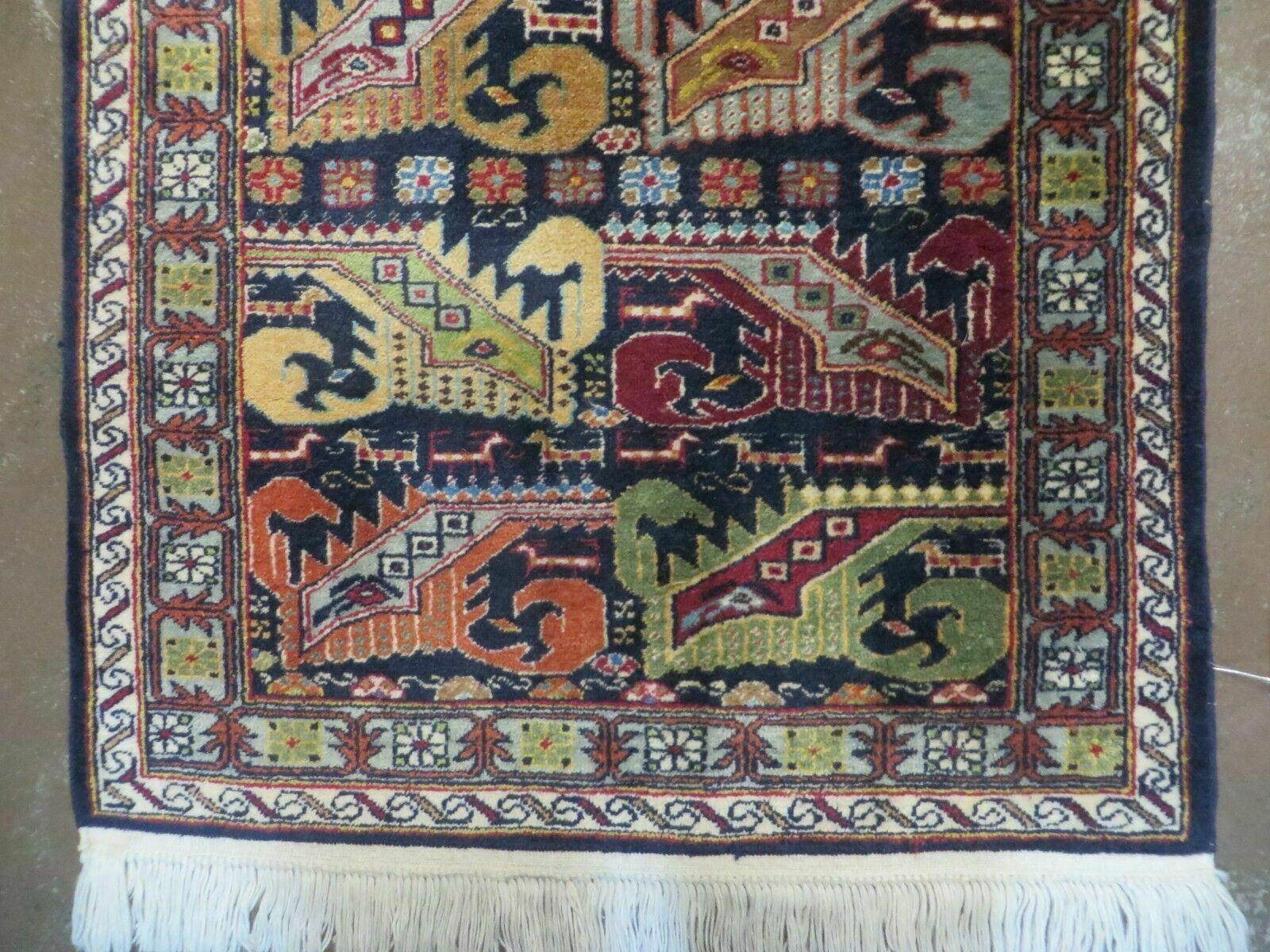 2' 10" X 9' Vintage Handmade Turkish Wool Runner Rug Nice - Jewel Rugs