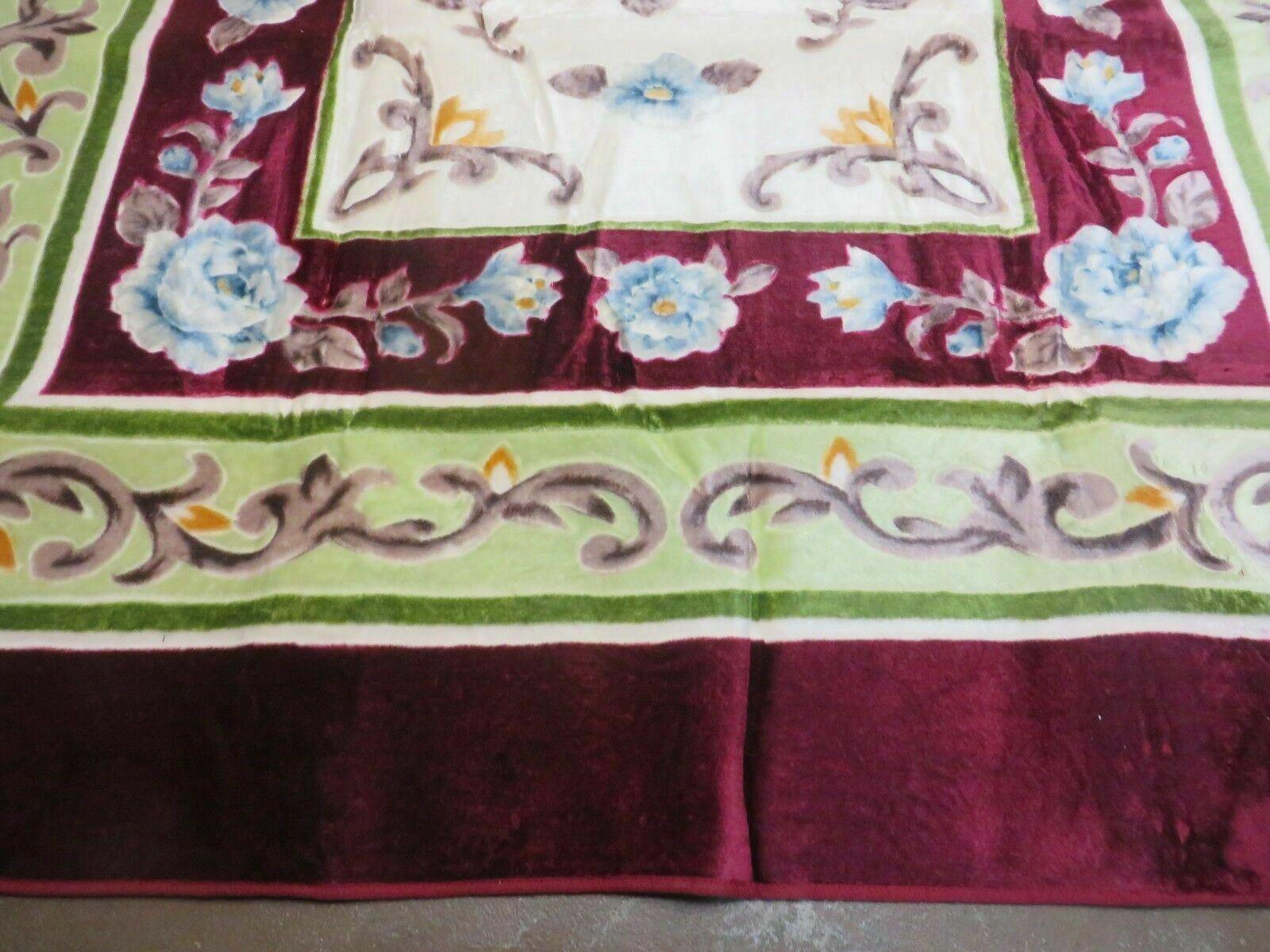 6' 6" X 9' 7" Rug In A Bag Spread Acrylic Velvet Great Gift Burgundy New - Jewel Rugs