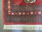 2' 8" X 10' Vintage Handmade Bokhara Turkoman Pakistani Wool Runner Rug Nice - Jewel Rugs