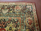 9' X 12' Authentic Antique Oriental Floral Red Allover Medallion Wool Rug Beauty - Jewel Rugs