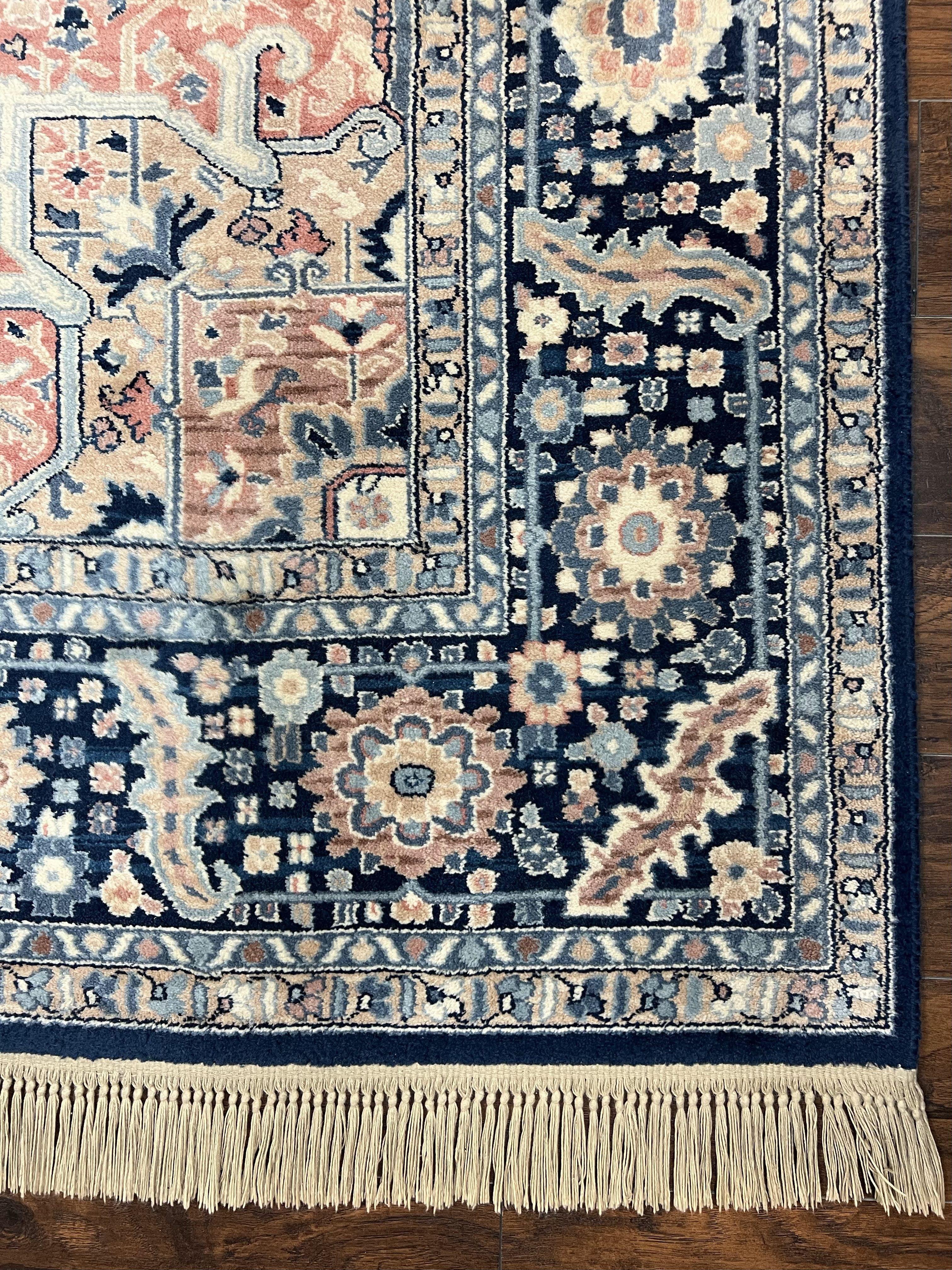 Karastan Rug 8.8 x 12 Blue Heriz #748, Wool Karastan Carpet, Discontinued Karastan Area Rug, Vintage Karastan Original Collection 700 Series - Jewel Rugs