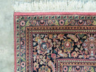 8' X 11' Vintage Fine India Floral Handmade Wool Rug Hand knotted Carpet Red - Jewel Rugs