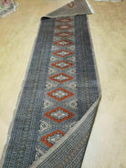 2' 8" X 11' Vintage Handmade Bokhara Turkoman Pakistani Wool Runner Rug Nice - Jewel Rugs